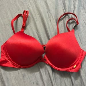 Victoria's Secret Red Padded Push-Up Bra